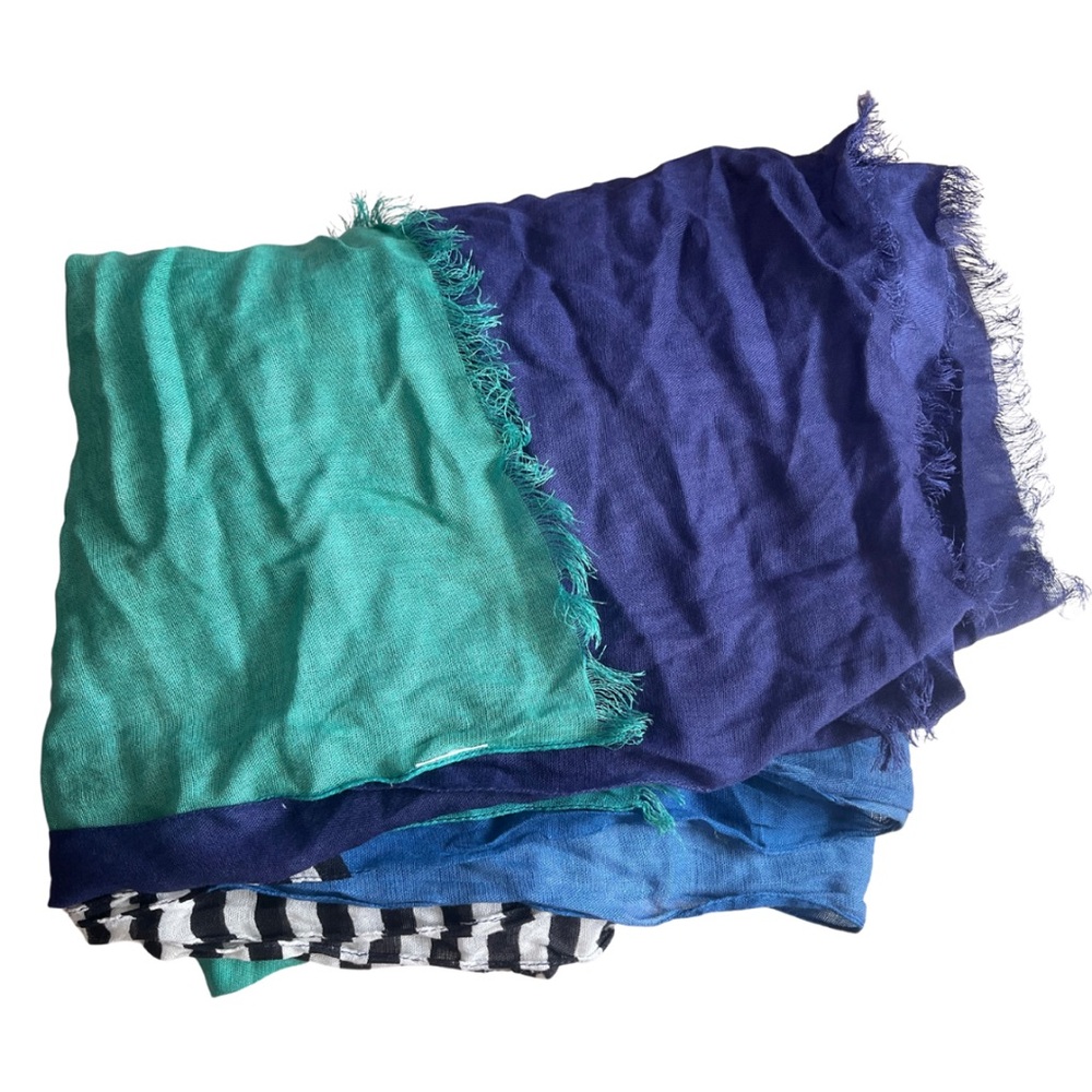 Unbranded Stripe Color Block Scarf